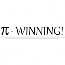 Feedback - WINNING! Pi Symbol Rubber Teacher Stamp