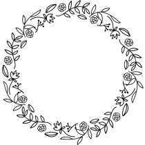 Floral Wreath Stamp