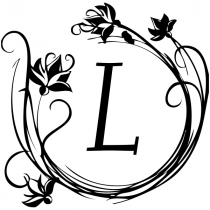 Flower Stems Monogram Stamp