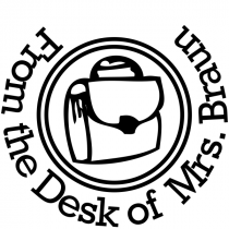From The Desk Of - Satchel Rubber Teacher Stamp