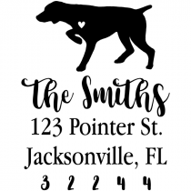 German Shorthair Pointer Love Address Stamp