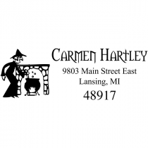 Witches Brew Halloween Return Address Stamp