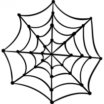Spooky Spider Web Halloween Craft Stamp | 2