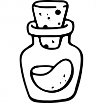 Potion Bottle Halloween Craft Stamp | 2