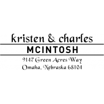 Mcintosh Custom Return Address Stamp