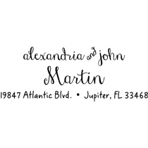 Martin Handwritten Address Stamp