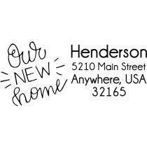 Our New Home Address Stamp