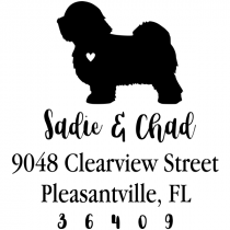 Havanese Love Address Stamp