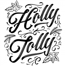 Holly Jolly Craft Stamp | 2