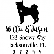 Husky Love Address Stamp