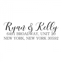 Kelly Script Address Stamp