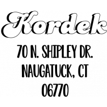 Kordek Bold Address Stamp