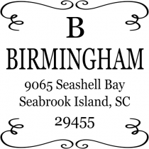 Birmingham Square Return Address Stamper