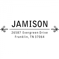 Jamison Florette Divide Address Stamp