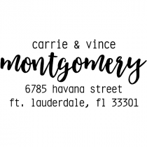 Montgomery Trendy Address Stamp
