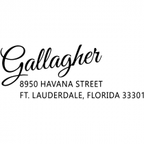 Gallagher Drive-In Trendy Address Stamp