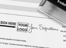 Signature with Logo Stamps