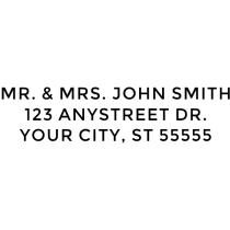 Bold Custom 3 Line Stamp