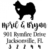 Pomeranian Love Address Stamp