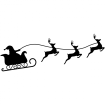Santa Reindeer Craft Stamp