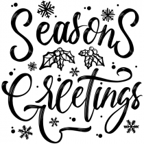 Seasons Greetings Craft Stamp | 2