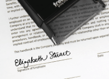 Signature or Initial Only Stamps