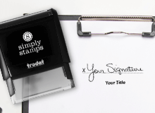 Signature with Printed Name Stamps