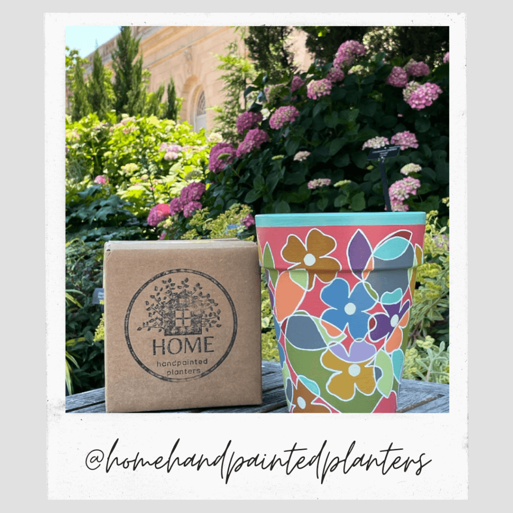 custom logo stamp from @homehandpaintedplanters