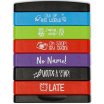 Stacked Teacher Stamps - Set of 6