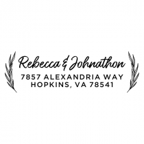 Rustic Script Address Stamp