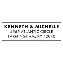 Rustic Script Address Stamp