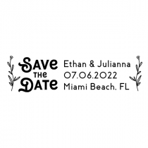 Rustic Script Address Stamp