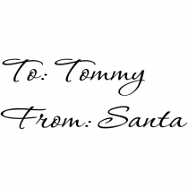 Custom Child From Santa Signature Stamp