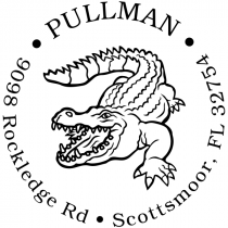 Alligator Return Address Stamp