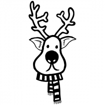 Winter Reindeer Craft Stamp